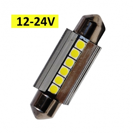 LED sufit 39mm 6 SMD 3030 LED 10-30V CANBUS