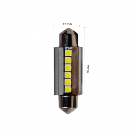 LED sufit 39mm 6 SMD 3030 LED 10-30V CANBUS