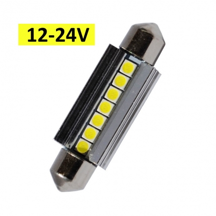 LED sufit 42mm 7 SMD 3030 10-30V CANBUS