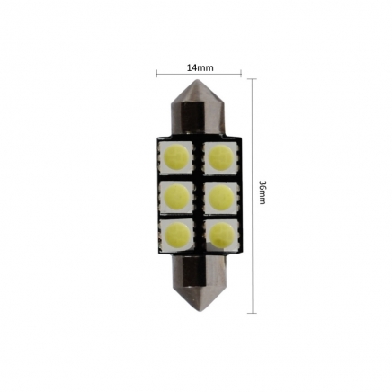 LED sufit 36mm 6 SMD 5050 LED 12V