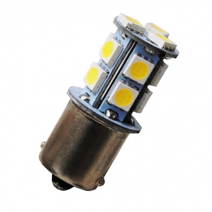 LED BA15S 13 SMD LED 5050 12-24V bílá