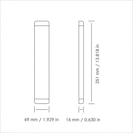 LED světlo RESOLUX 805 8W 12V/DC 365mm studená bílá
