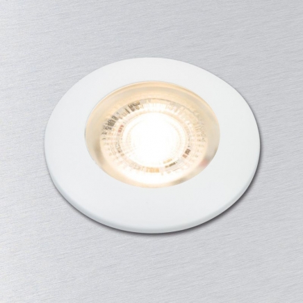 LED zástavbové světlo F-19 mini 3W 10-30V/DC teplá bílá, rámeček bílý