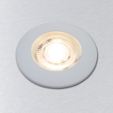 LED zástavbové světlo F-19 mini 3W 10-30V/DC teplá bílá, rámeček šedý