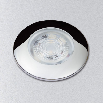LED zástavbové světlo F-19 mini 3W 10-30V/DC studená bílá, rámeček chrom