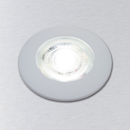 LED zástavbové světlo F-19 mini 3W 10-30V/DC studená bílá, rámeček šedý