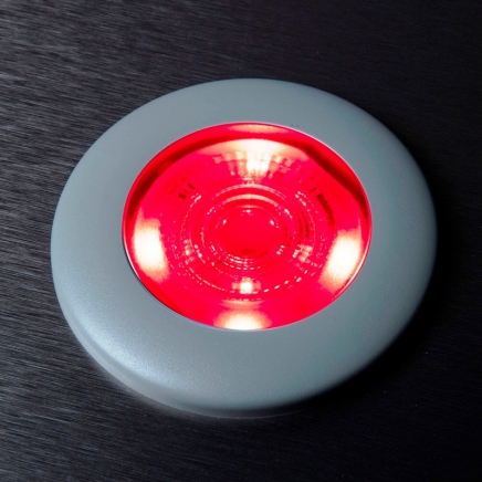 Vodotěsné zástavbové světlo F-190 12V/DC, studená bílá / RGB, IP67, rámeček černý