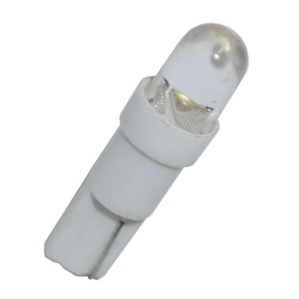 LED žárovka 12V patice T5 1 LED bílá