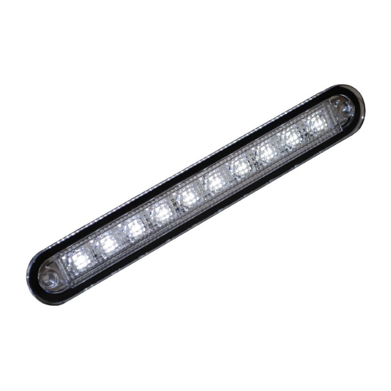 LED poziční světlo - 10 SMD LED 12-24V/DC bílá
