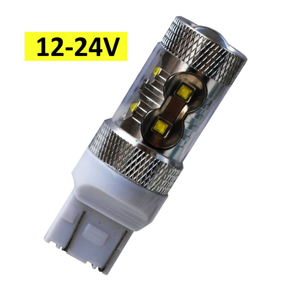 LED W3x16q (T20) 50W CREE LED 10-30V dvouvláknová